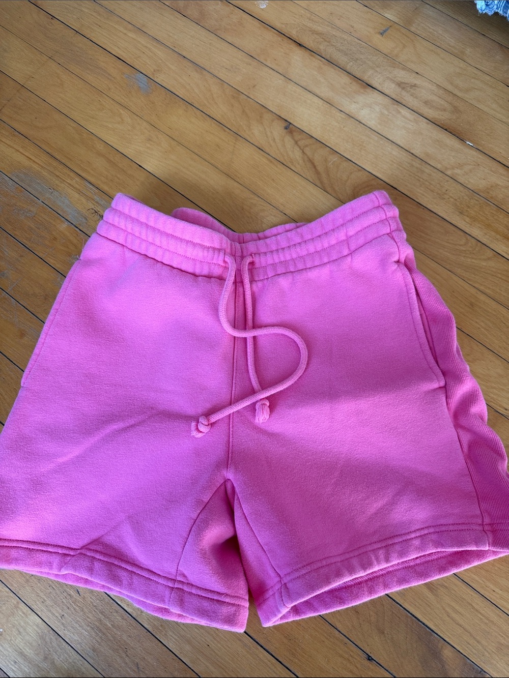 Women’s Pink Drawstring Lounge Shorts